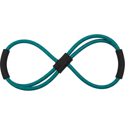 Plvfd Double-Loop Figure-Eight Latex Resistance Tube with Four Grips Teal Black - Product view